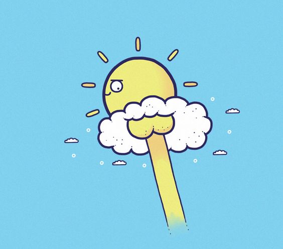 Image result for sunshine coming out of a butt