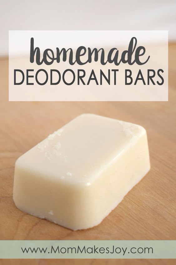 Making your own homemade deodorant bars is super easy! These contain all natural ingredients like coconut oil and shea butter, and they actually work! | DIY Bath and Body | Natural Living | Home Remedies | Crunchy | Mom Makes Joy