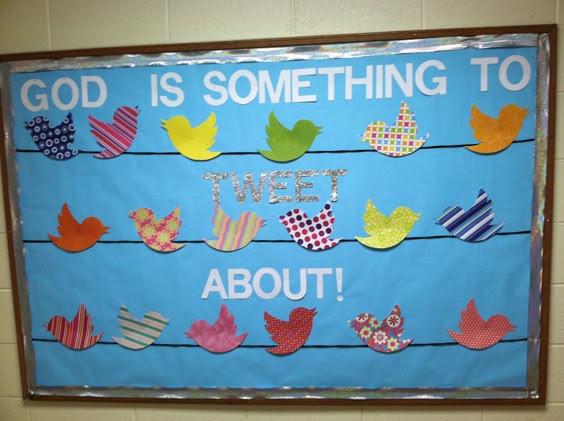 bboard have the kids make & decorate birds