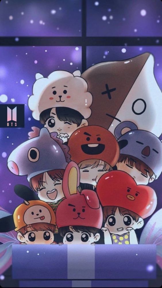 fanart bts bt21 wallpaper hebii 267161962012201 by @hebii527