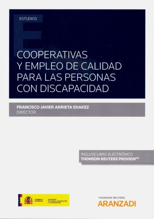 Cooperativas Y Empleo De Calidad Para Las Personas Con Discapacidad Aranzadi 2019 Seguridade Social