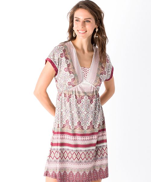 Savanna dress | Vestido corto, Ropa de mujer, Estilo bohemio Smash! Blusa Estampada Tonos Verdes con Cuello Pico y