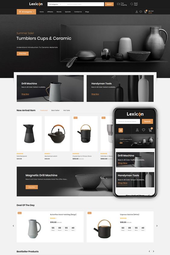 Lexicon is professional minimalist Responsive Opencart Theme built to create modern powerful e-Commerce website Lexicon Opencart Theme is SEO optimized to be friendly with most popular search engines