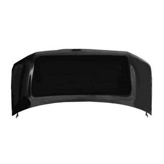 Hood Panel (GM1230325V) by Replacement. Material: Steel. Whether your hood suffered damage in a front end collision, at the leading edge from airborne road debris, or on the surface from falling objects like hail or tree limbs, look no further than high grade Replacemenet restoration hoods. They are identical to original equipment (OE) for much less than the OE price. With Replacemenet your vehicle will look like new and you\'ll still have cash in your pocket.