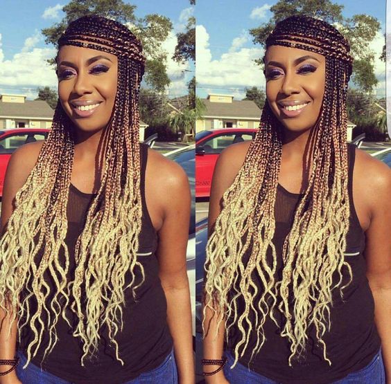 Yes love this style #ombreboxbraids