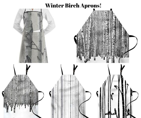 Winter Birch Aprons Winter Birch Aprons