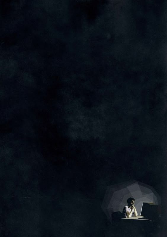Alone in the night by Belhoula Amir, via Behance