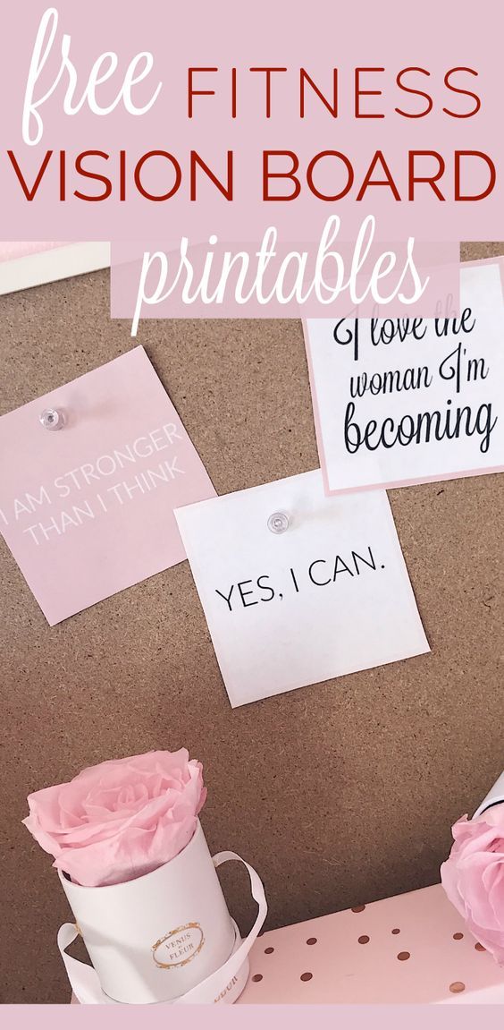 Health and fitness aesthetic vision board