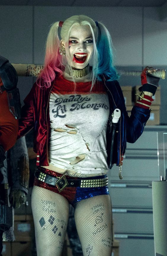 faschingskostüm-damen-harley-quinn