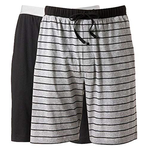 New Hanes Men's Knit Pajama Sleep Short with Side Stripe New Hanes Men's Knit Pajama Sleep Short with Side Stripe