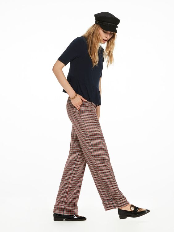 Wide Leg Wool Pants