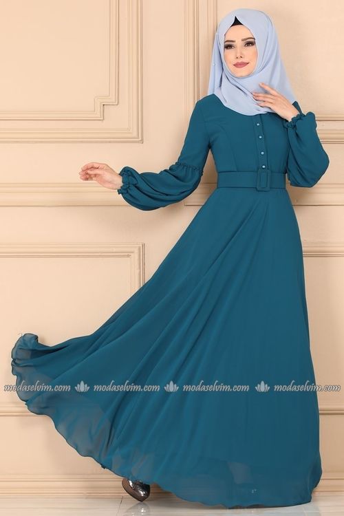 Modaselvim Elbise Balon Kol Sifon Tesettur Elbise 2221ms212 Petrol Elbise Elbiseler Moda Stilleri Modaselvim Elbise Balon Kol Sifon Tesettur Elbise 2221ms212 Petrol Elbise Elbiseler Moda Stilleri