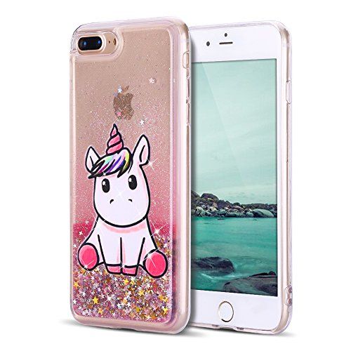 coque iphone 7 paillette rose