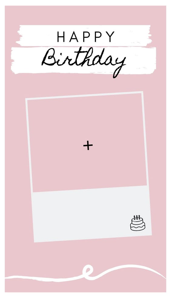 happy birthday template aesthetic