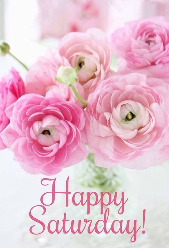 Pink Floral Happy Saturday!