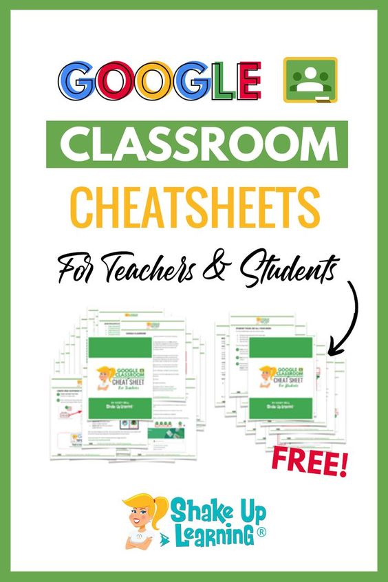 The Google Classroom Cheat Sheets for Teachers and Students!
