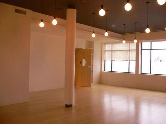 Premium Photo  Peaceful yoga studio interior with soft lighting