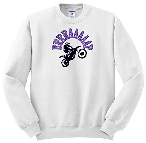 Amazon Com 3drose Taiche Vectorart Motocross Blue Brrraaaaap Checkered Flag Moto Language Sweatshirts Cloth Sweatshirts Graphic Sweatshirt Clothes