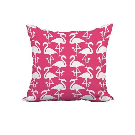 22 Inch Flamingo Heart Martini Pink Walmart Flamingo Pillow Sham, Tropical