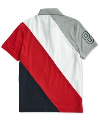 Tommy Hilfiger Mens Adaptive T Shirt with Magnetic Buttons at Shoulders