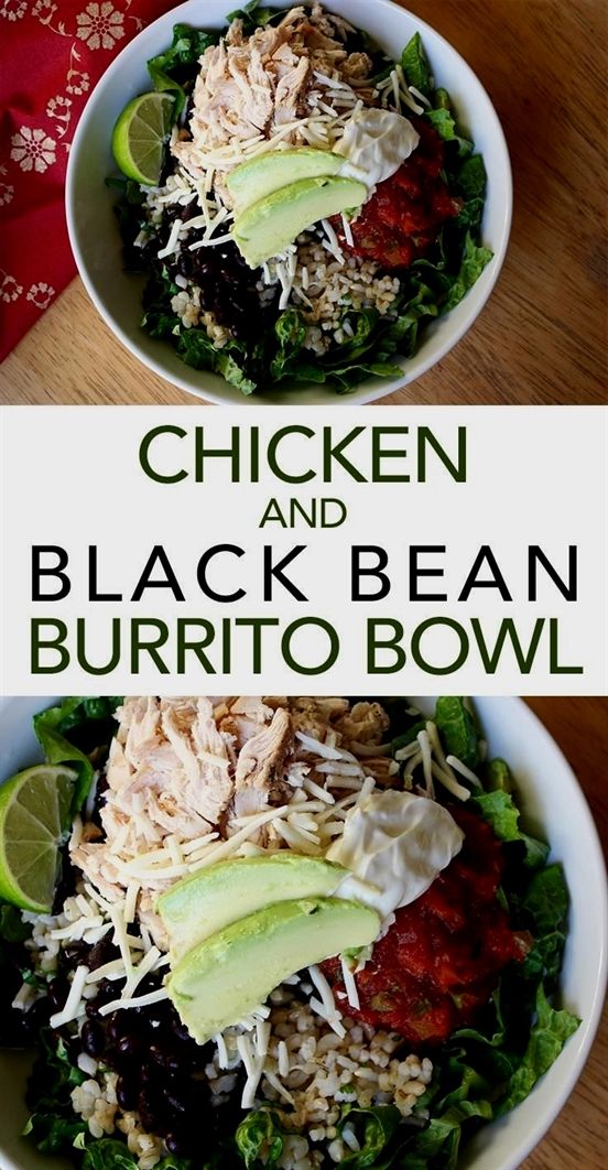 Chicken and Black Bean Burrito Bowl
