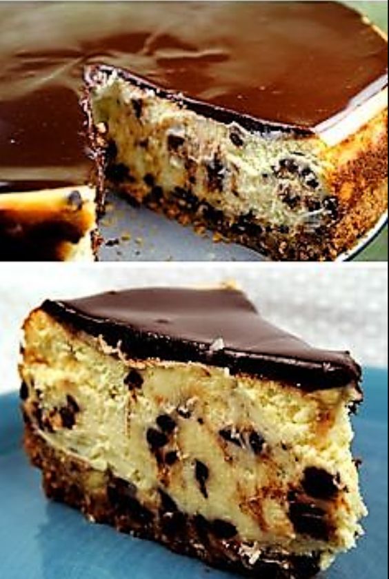 Chocolate Chip Cheesecake | CookJino