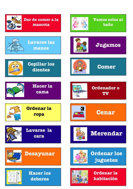 Calendario De Rutinas Para Casa Tabla De Tareas Para Niños Recompensas Para Niños Horario Para Niños