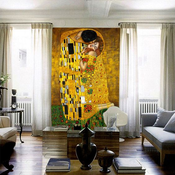 26.98US $ |The Kiss Mural Gustav Klimt Oil Painting Custom 3d Photo Wallpaper Waterproof Wallpaper Classic Art Bedroom Study Kid Room Decor - Wallpapers - AliExpress