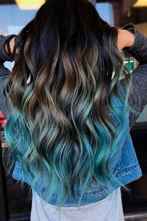 79 Dark Blue Hair Color For Ombre Teal Hair Color Blue Blue