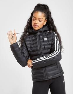 3-Stripes Slim Padded Jacket - Zwart - Dames, Zwart (met ... 3-Stripes Slim Padded Jacket - Zwart - Dames, Zwart (met ...