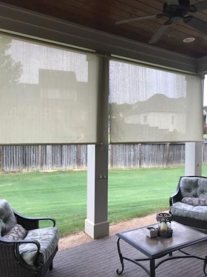 Coolaroo Sesame Cordless Light Filtering Motorized Fabric Exterior Roller Shade 72 In W X Outdoor Curtains For Patio Porch Shades Outdoor Curtains For Patio, Home Depot Patio Blinds