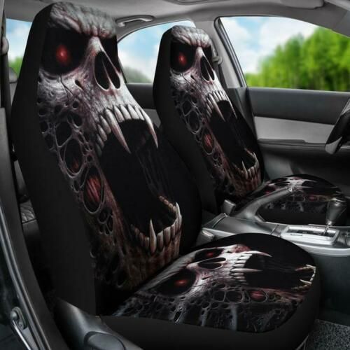Sugar Skull Floral Day Of The Dead Skulls Car Seat Covers Car Mats