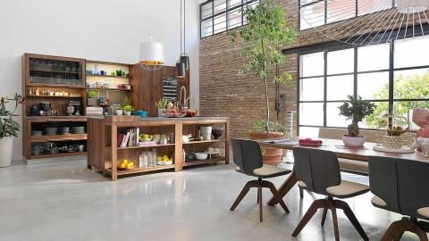 loft solid wood in walnut with yps table und aye chairs with - team 7 küche abverkauf loft solid wood in walnut with yps table und aye chairs with - team 7 küche abverkauf