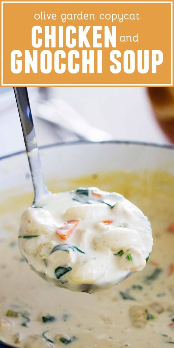 Olive Garden Chicken Gnocchi Soup weight watchers soup recipes with chicken