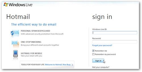 Msn Hotmail Sign In Login Email Msn Hotmail Sign In Login Email