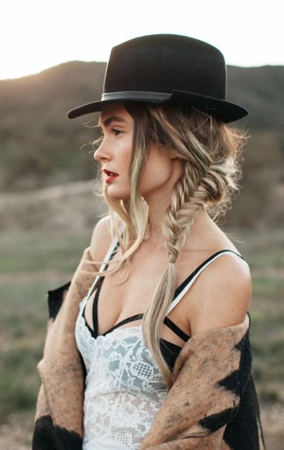 Boho Look | Fishtail braid, trança espinha de peixe, estilo boho