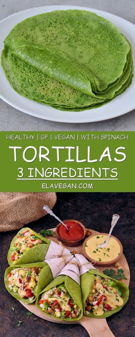 Healthy Spinach Tortillas