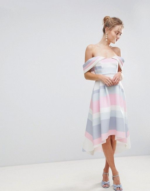 online retailer designer fashion cheap prices Bardot Cold Shoulder Dip Back Pastel Stripe Prom Dress | Striped ... online retailer designer fashion cheap prices Bardot Cold Shoulder Dip Back Pastel Stripe Prom Dress | Striped ...