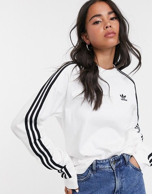 Enseñando Guijarro Muestra Camiseta blanca de manga larga con tres rayas adicolor de adidas Originals | ASOS | Ropa adidas, Sudaderas adidas mujer, Ropa de adidas Enseñando Guijarro Muestra Camiseta blanca de manga larga con tres rayas adicolor de adidas Originals | ASOS | Ropa adidas, Sudaderas adidas mujer, Ropa de adidas