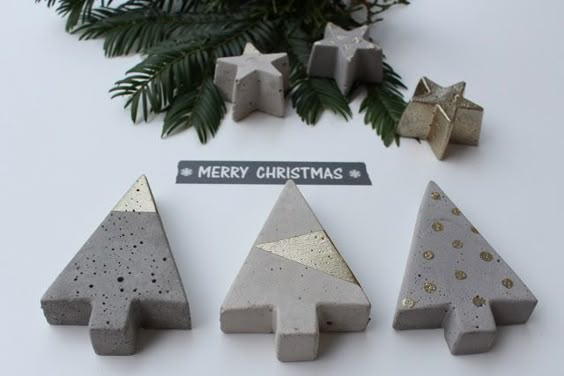 4 feriados: DIY: estrelas concretas