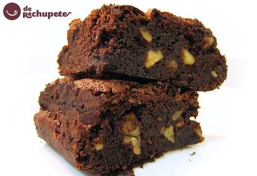 Receta De Brownies De Chocolate Con Nueces Forma Clásica Y Fácil Receta Brownies De Chocolate Receta De Brownies Brownie Con Nueces