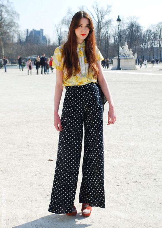 high waisted polka dots!