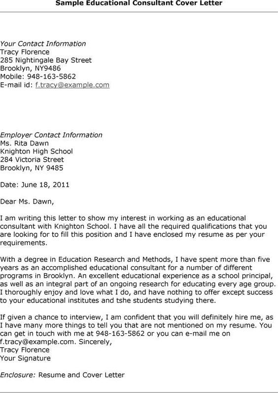 letter interest education educational consultant cover and - enclosed is my resume letter interest education educational consultant cover and - enclosed is my resume