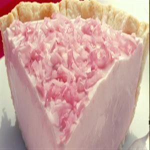 ! Pink Lemonade Pie Ingredients 1 (8 oz.) package cream cheese, softened 1 (14 oz.) can Eagle Brand® Sweetened Condensed Milk 1 (6 oz.) can frozen pink lemonade from concentrate, thawed Few drops red food coloring 1 (4 oz.) container frozen whipped topping, thawed 1 (8 or 9-inch) baked pie crust