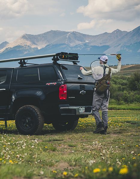 fly fishing rod holder for truck