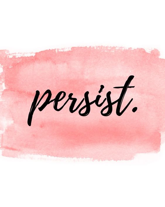 Persist - Coral Art Print by HeartlandLettering | Society6