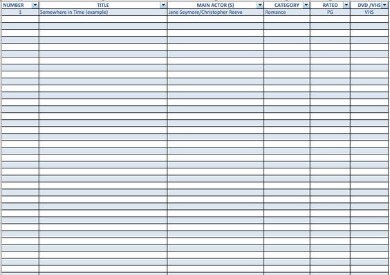 Movie Inventory List Template Templates Pinterest Template - sample inventory sheet Movie Inventory List Template Templates Pinterest Template - sample inventory sheet