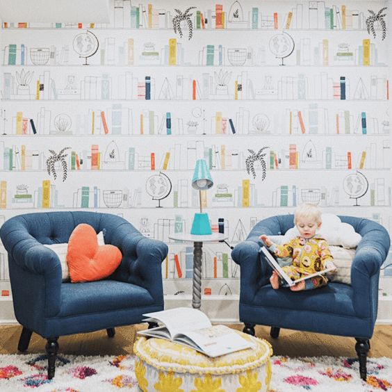 Leo\'s Library Mural – Project Nursery