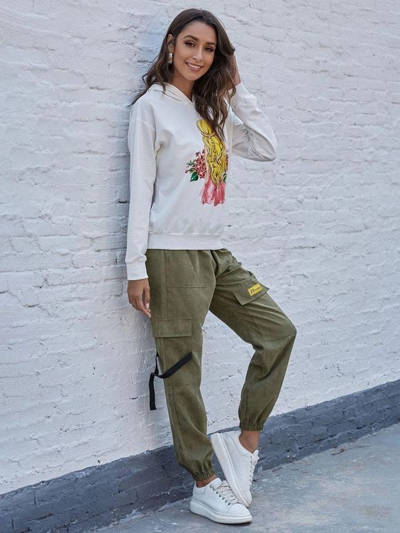 how to style cargo pants with a hoodie