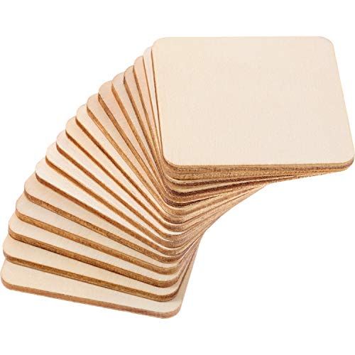 Axesickle Natural Wood Slices 15 Inch Unfinished Round Wood 50pcs These Round Wood Coins For Arts Craft Wood Craft Supplies Snowman Wreath Wood Craft Projects